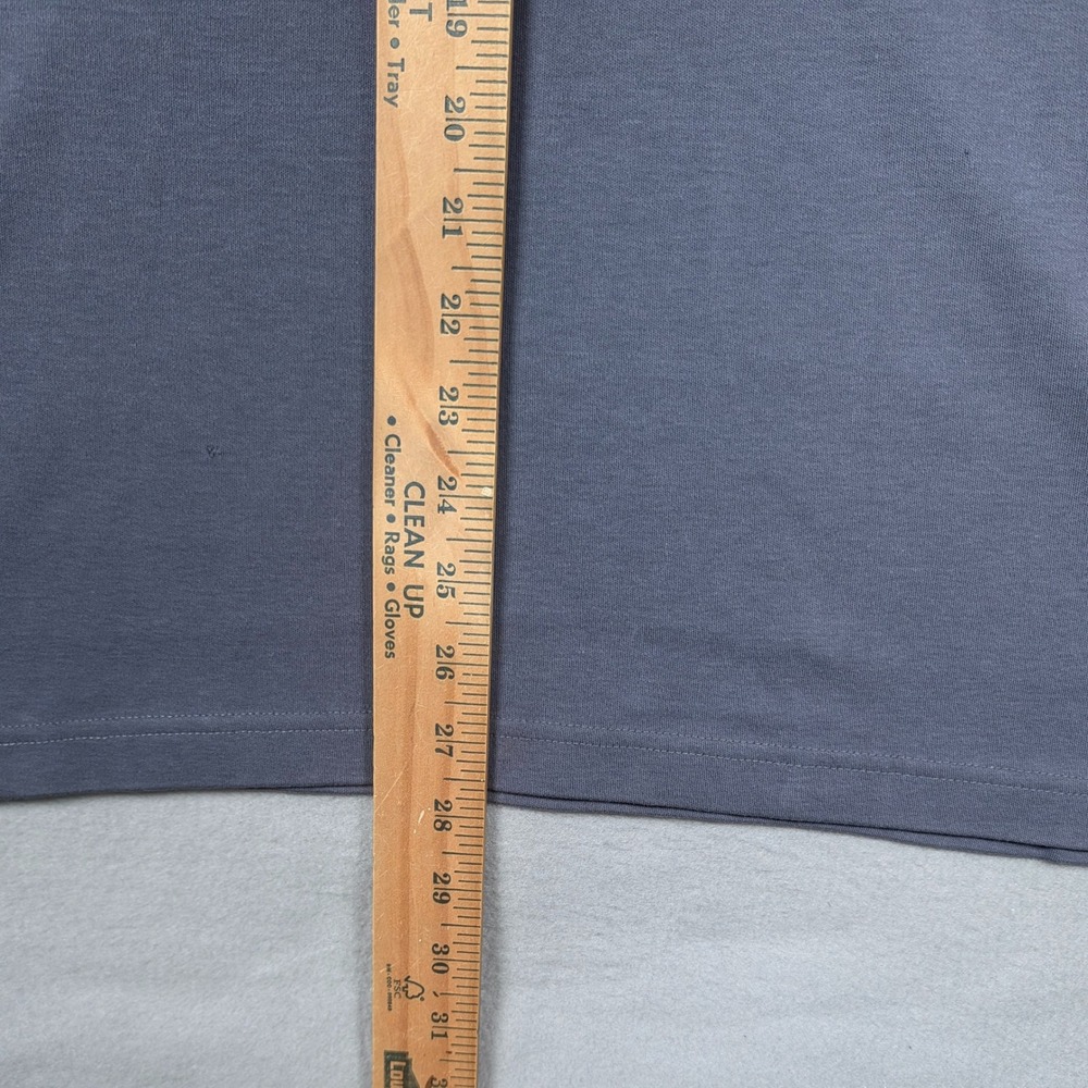 Vintage LL Bean Turtleneck Shirt Mens XL Blue Cotton Long Sleeve Mock USA Made - Picture 5 of 9